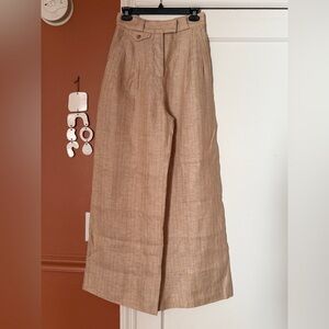 Shona Joy Linen Wide-Leg Pant